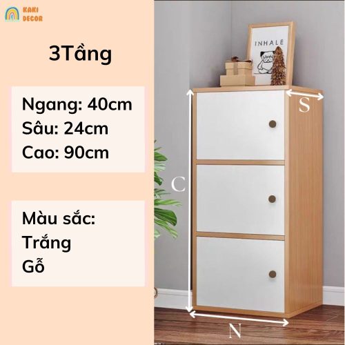 Kệ Tổ Ong 3 Tầng Đa Năng Decor Phòng Ngủ